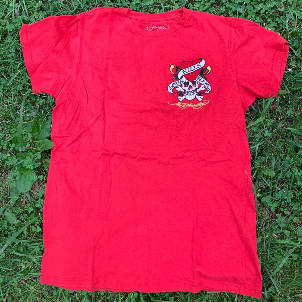 Vintage Ed hardy love kills slowly shirt sz M